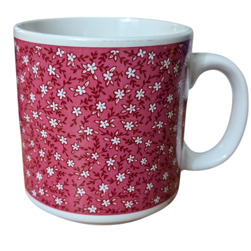 FREE! Floral Pink Ceramic Mug